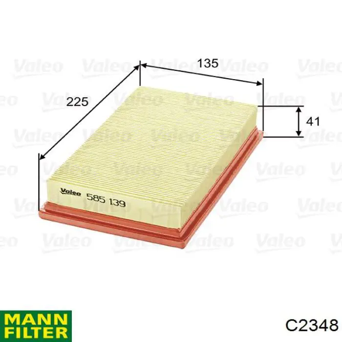 Купити C2348 Mann-Filter Автомобільний фільтр повітря