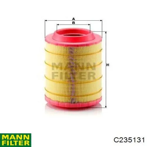 C235131 Mann-Filter фільтр повітряний