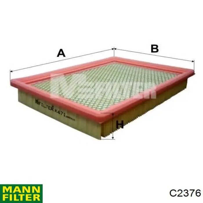 Елемент повітряного фільтра Mann-Filter C2376 ціна, від 5.44 USD