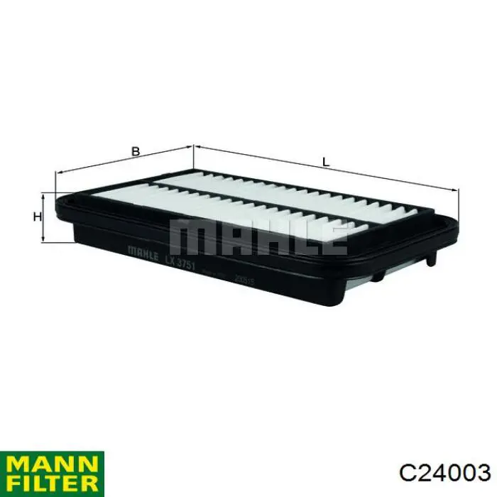 Елемент повітряного фільтра Mann-Filter C24003 ціна, від 5.07 USD