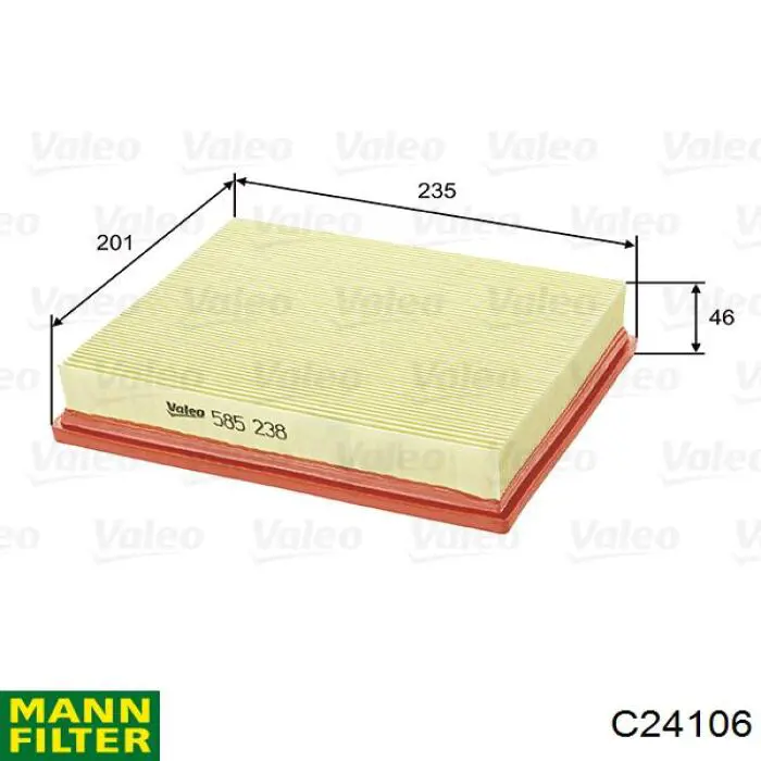 Елемент повітряного фільтра Alpha Filter AF1670 ціна, від 5.12 USD