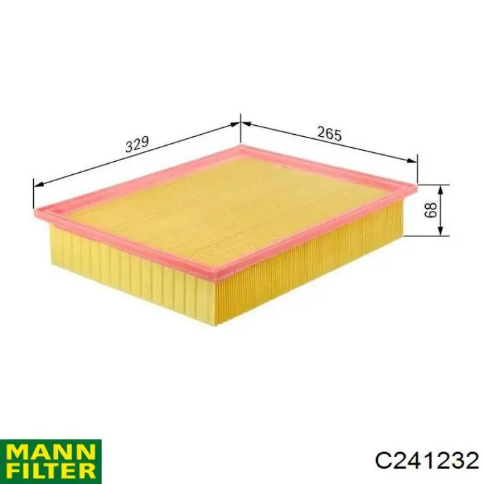Купити C241232 Mann-Filter Автомобільний фільтр повітря
