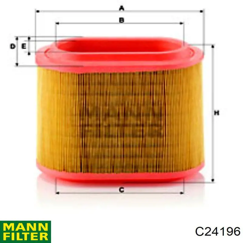 Фільтр повітряний C24196 Mann-Filter