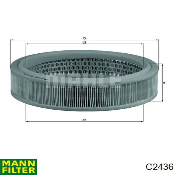 C2436 Mann-Filter фільтр повітряний