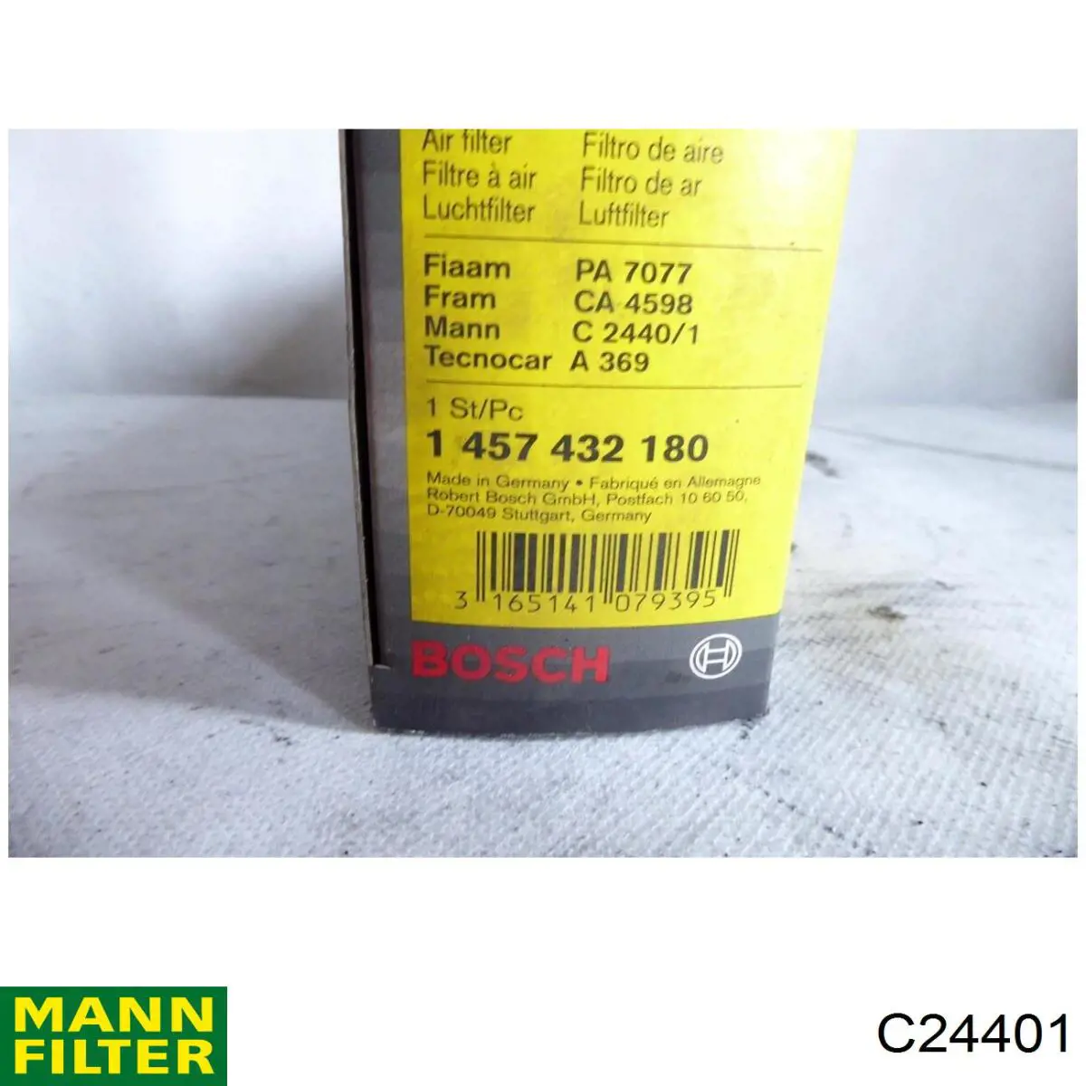 Елемент повітряного фільтра Mann-Filter C24401 ціна, від 3.17 USD