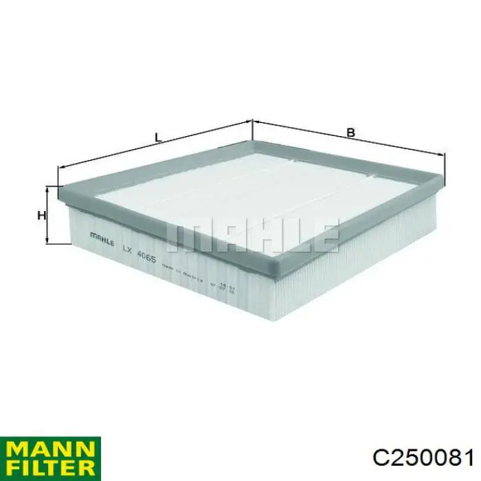 Елемент повітряного фільтра Mann-Filter C250081 ціна, від 15.98 USD