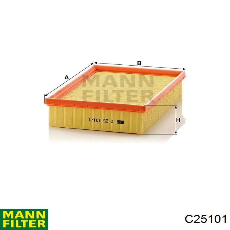 Елемент повітряного фільтра Mann-Filter C25101 ціна, від 15.13 USD