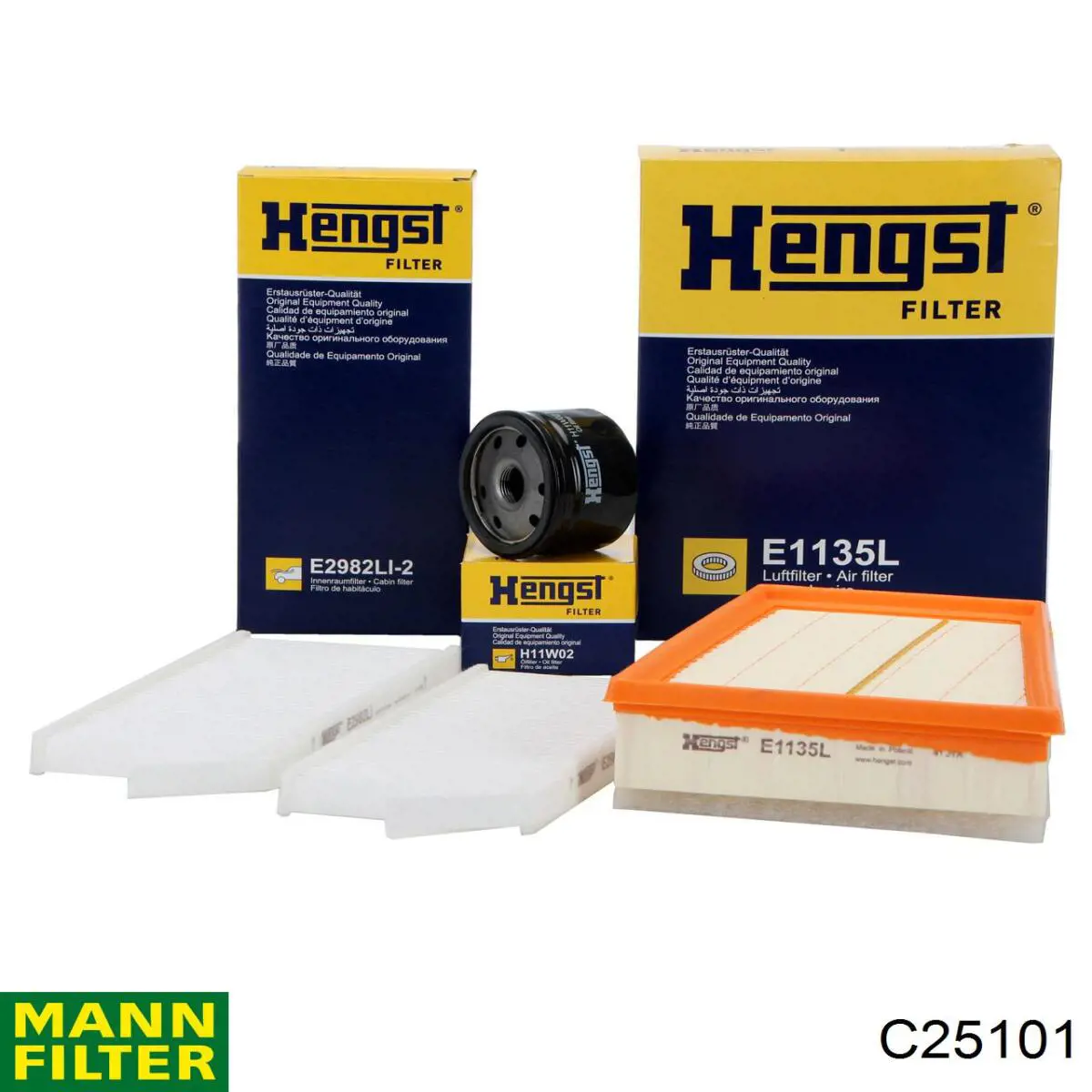 Купити C25101 Mann-Filter Автомобільний фільтр повітря