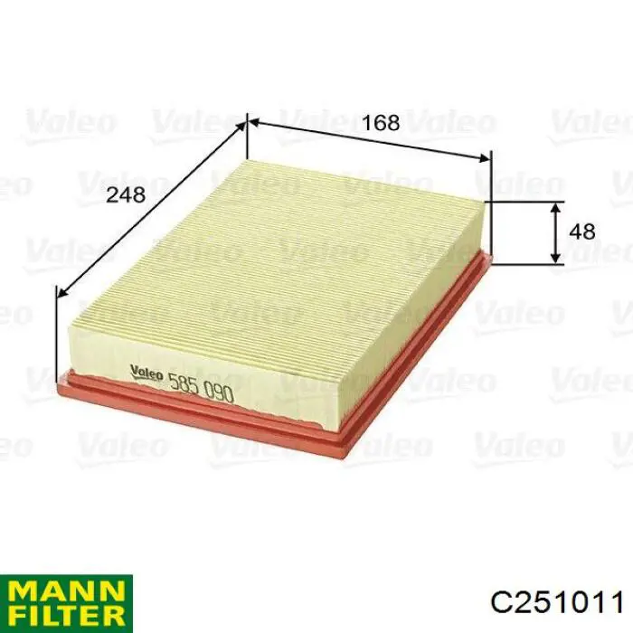 Фільтр повітряний C251011 Mann-Filter