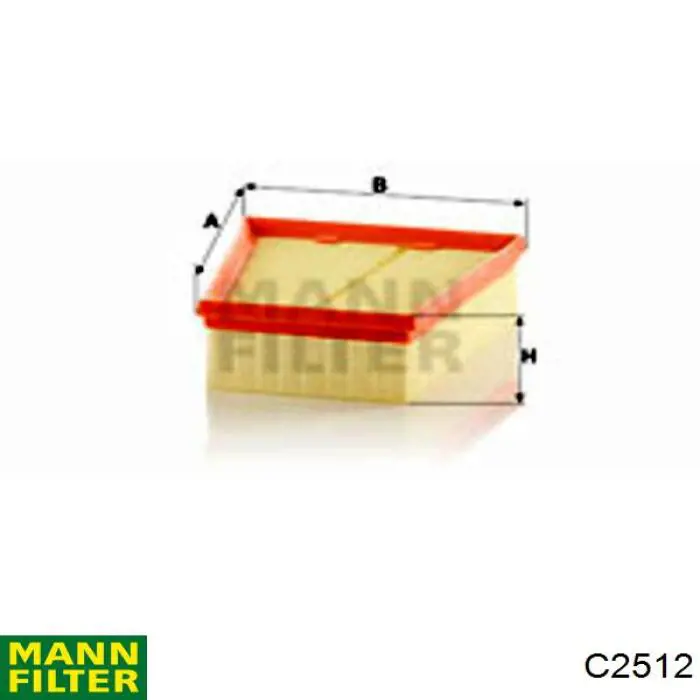 Повітряний фільтр C2512 Mann-Filter