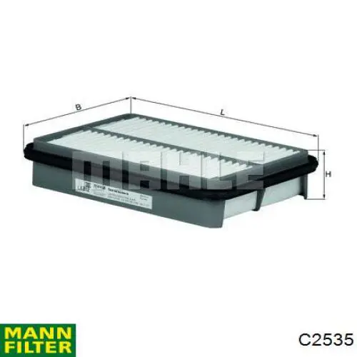 Елемент повітряного фільтра Mann-Filter C2535 ціна, від 5.73 USD