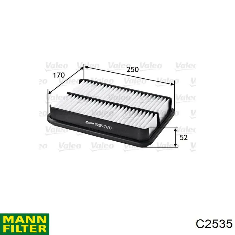 Повітряний фільтр C2535 Mann-Filter
