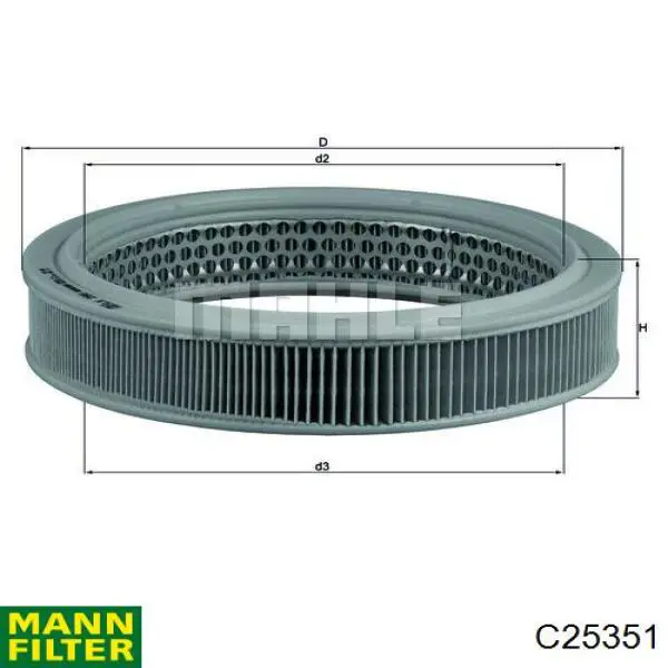 C25351 Mann-Filter фільтр повітряний
