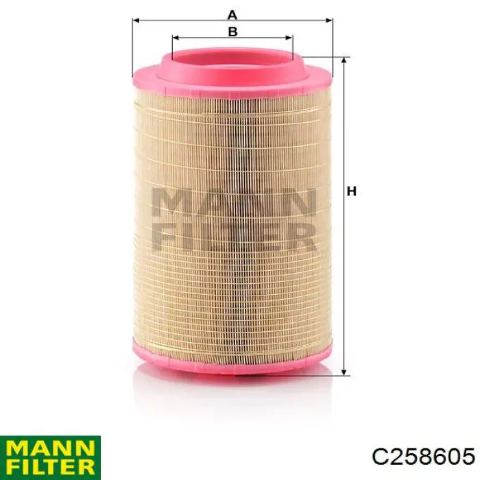 Елемент повітряного фільтра Mann-Filter C258605 ціна, від 70.21 USD