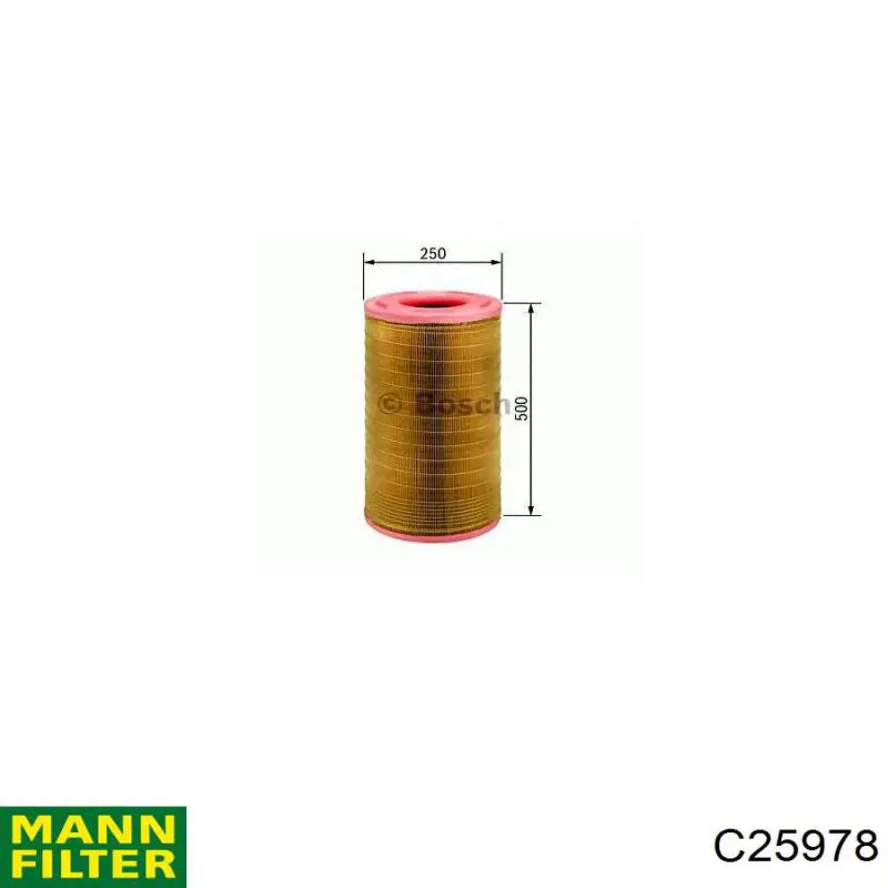 Фільтр повітряний Fleetguard AF25899