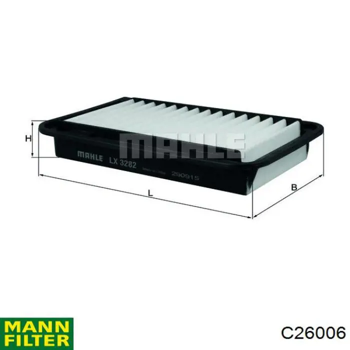 Фільтр повітряний C26006 Mann-Filter