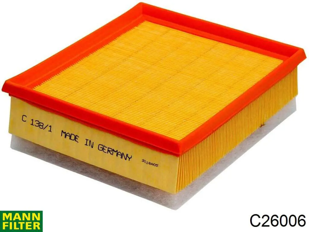 Елемент повітряного фільтра Mann-Filter C26006 ціна, від 11.84 USD
