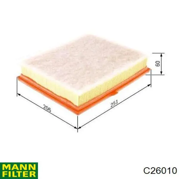 Купити C26010 Mann-Filter Автомобільний фільтр повітря