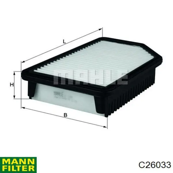Елемент повітряного фільтра Mann-Filter C26033 ціна, від 6.96 USD