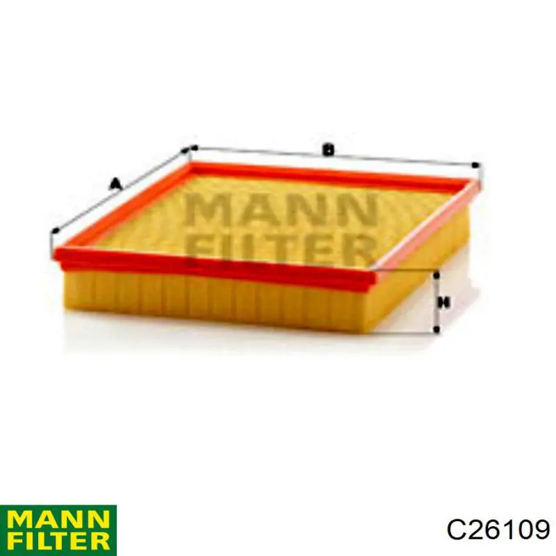 C26109 Mann-Filter фільтр повітряний