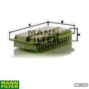 Елемент повітряного фільтра Mann-Filter C2620 ціна, від 6.08 USD