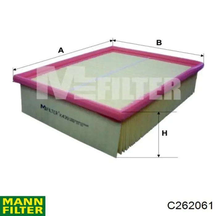 Купити C262061 Mann-Filter Автомобільний фільтр повітря