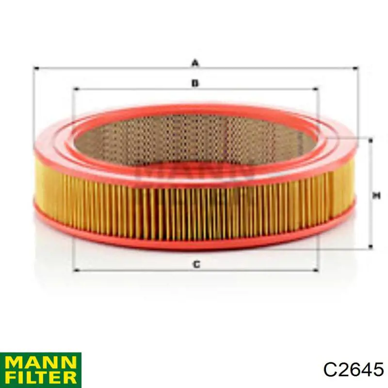 C2645 Mann-Filter фільтр повітряний