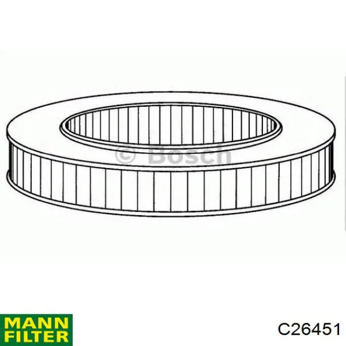 Елемент повітряного фільтра Mann-Filter C26451 ціна, від 4.56 USD
