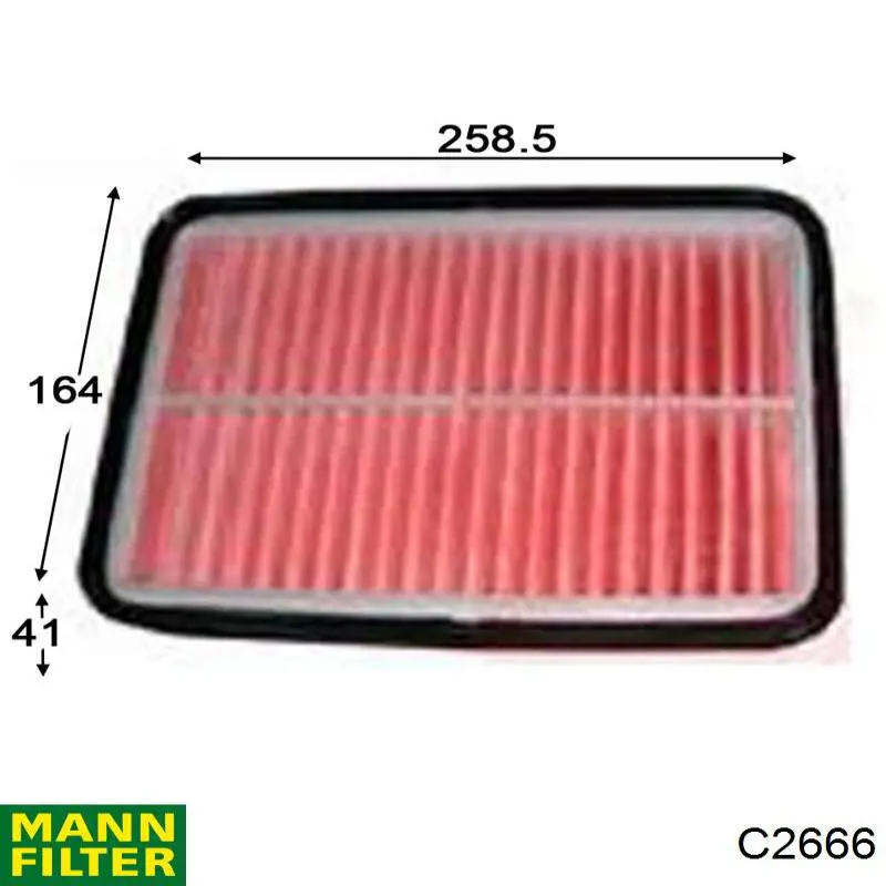 Елемент повітряного фільтра Mann-Filter C2666 ціна, від 4.43 USD