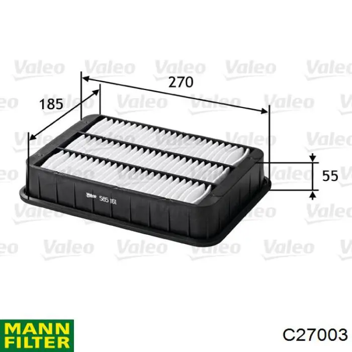 Купити C27003 Mann-Filter Автомобільний фільтр повітря