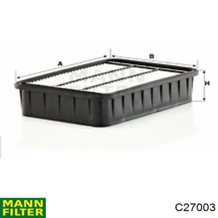 C27003 Mann-Filter Повітряний фільтр двигуна