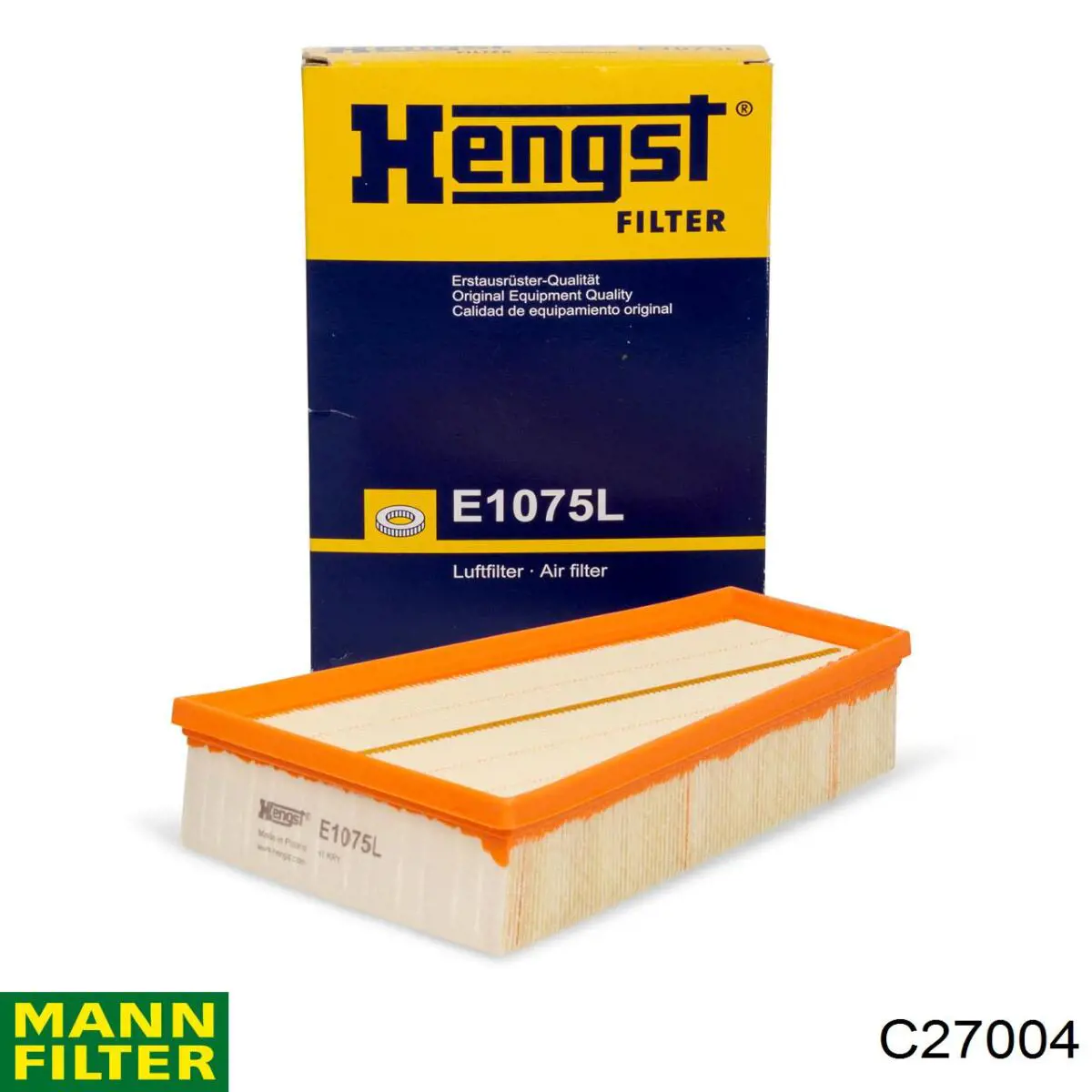 Елемент повітряного фільтра Mann-Filter C27004 ціна, від 16.87 USD