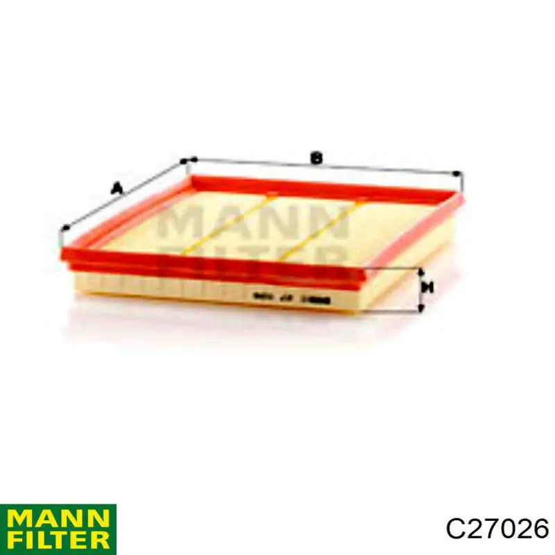 Купити C27026 Mann-Filter Автомобільний фільтр повітря