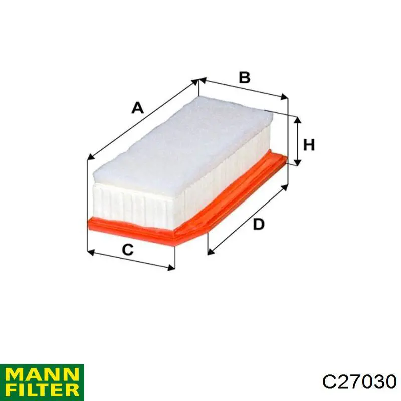 C27030 Mann-Filter фільтр повітряний