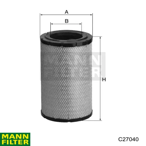 Фільтр повітряний C27040 Mann-Filter