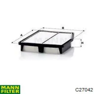 C27042 Mann-Filter Повітряний фільтр двигуна