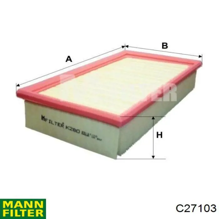 Купити C27103 Mann-Filter Автомобільний фільтр повітря