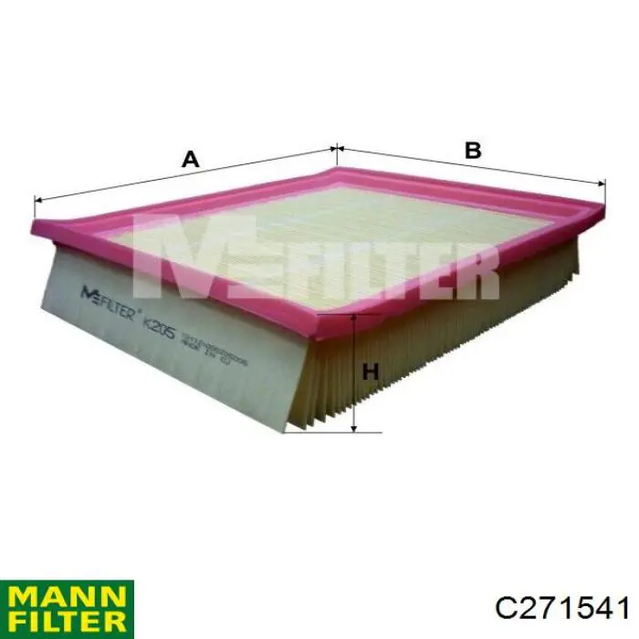 Купити C271541 Mann-Filter Автомобільний фільтр повітря