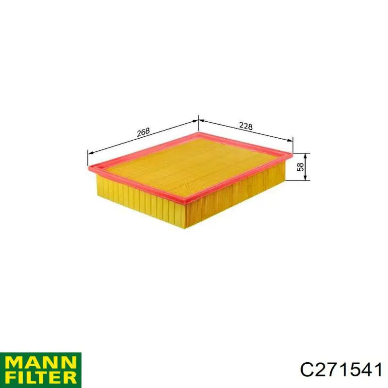Фільтр повітряний Mann-Filter C271541