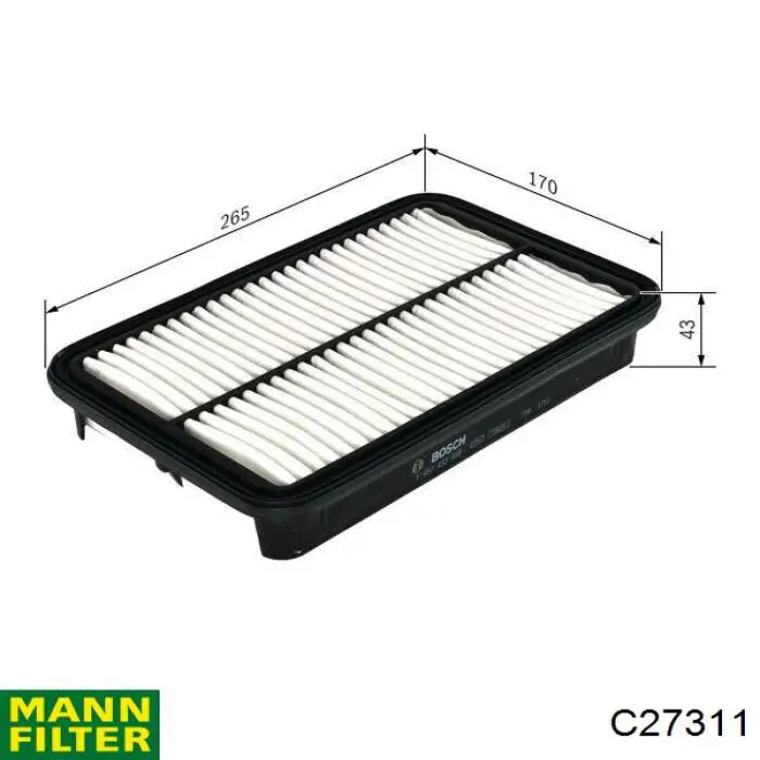 Фільтр повітряний Mann-Filter C27311