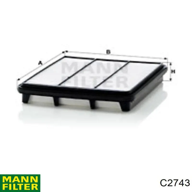 Купити C2743 Mann-Filter Автомобільний фільтр повітря