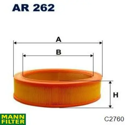 Купити C2760 Mann-Filter Автомобільний фільтр повітря