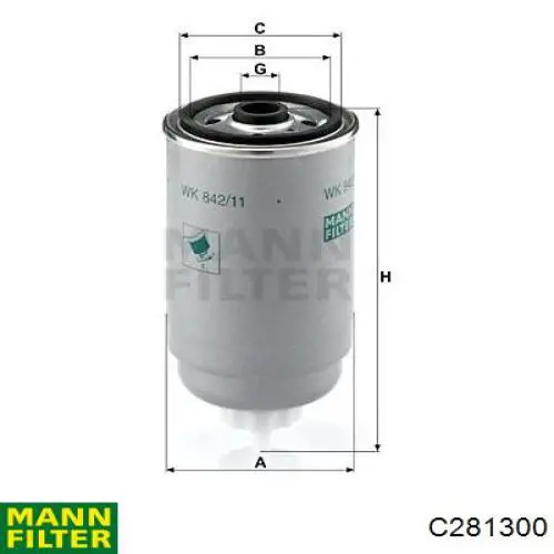 Повітряний фільтр C281300 Mann-Filter