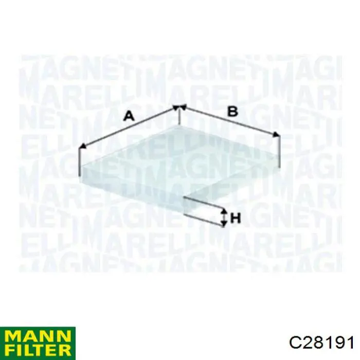 Купити C28191 Mann-Filter Автомобільний фільтр повітря