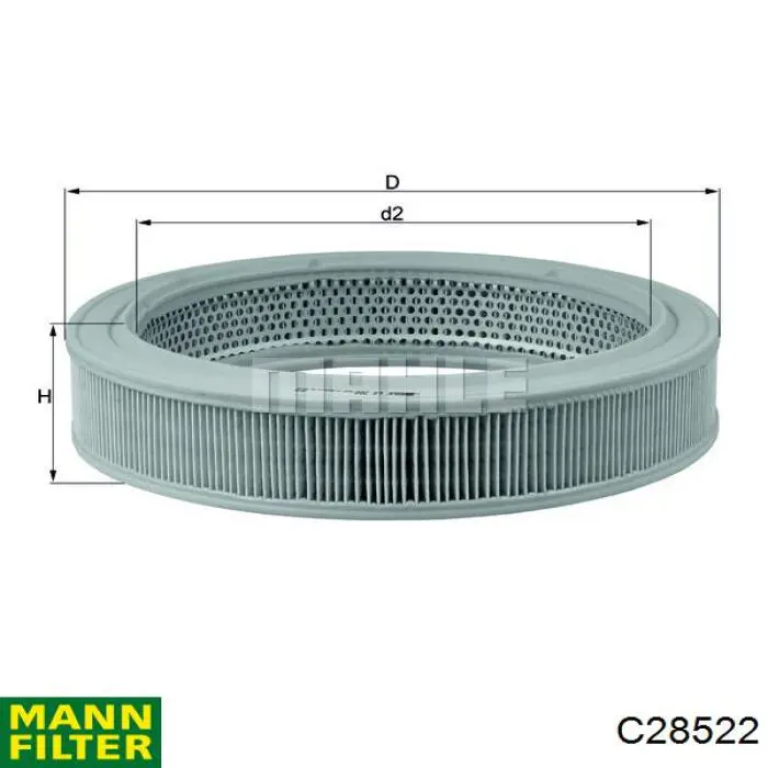 Купити C28522 Mann-Filter Автомобільний фільтр повітря