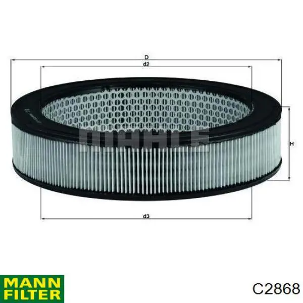 Елемент повітряного фільтра Mann-Filter C2868 ціна, від 5.74 USD