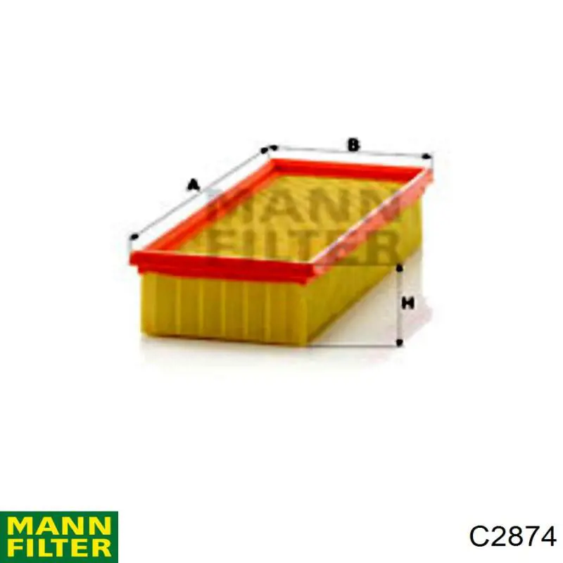 Купити C2874 Mann-Filter Автомобільний фільтр повітря