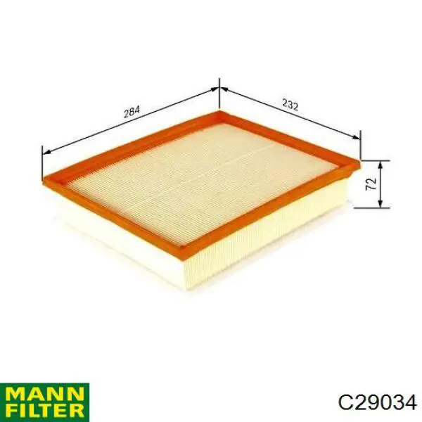 Елемент повітряного фільтра Mann-Filter C29034 ціна, від 11.21 USD