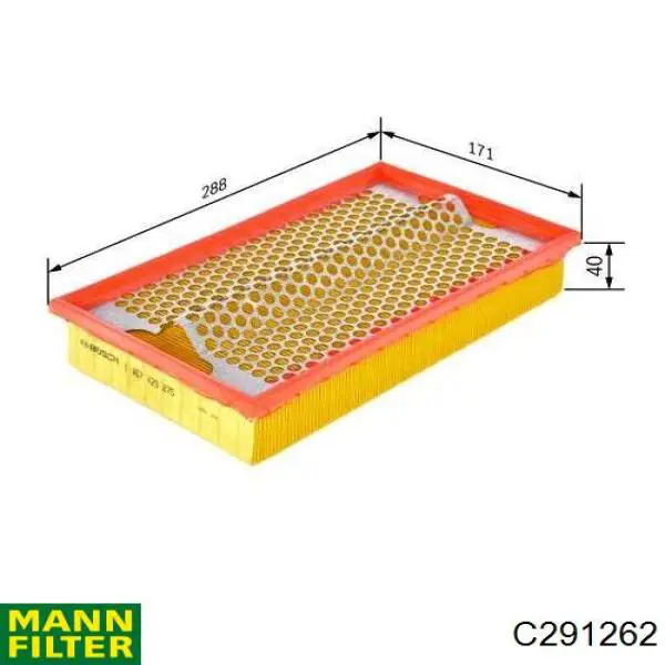 Фільтр повітряний Mann-Filter C291262