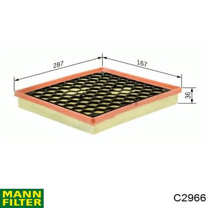 C2966 Mann-Filter фільтр повітряний